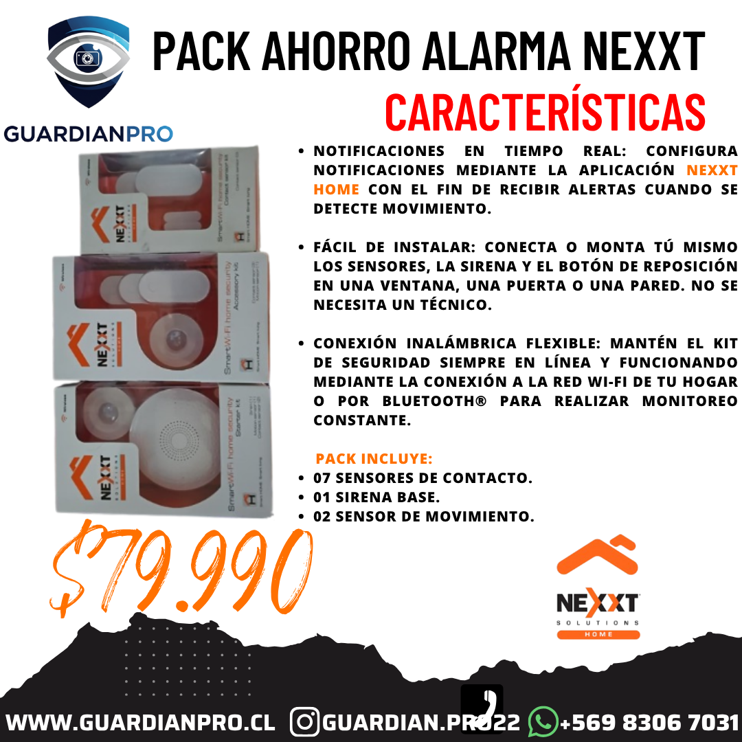 Pack ahorro alarma NEXXT