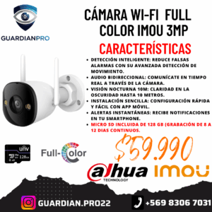 Cámara Wi-Fi FULL COLOR IMOU 3MP